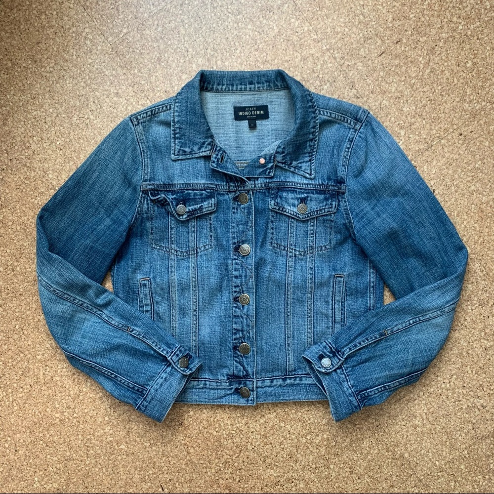 J. Crew Indigo Denim Jacket, size M